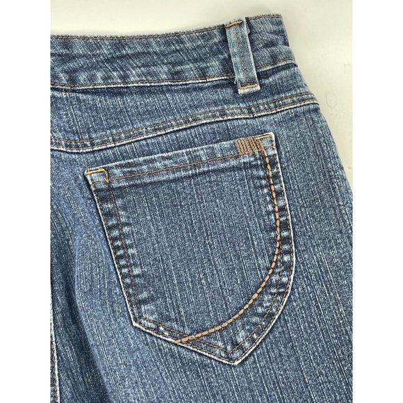 Nine West Women's Jeans Med Wash High Rise Denim Jeans Size 12 Short 30 Waist - Picture 5 of 12
